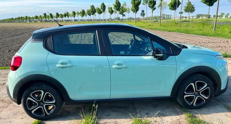 Citroen C3 cena 45900 przebieg: 57600, rok produkcji 2019 z Zduńska Wola małe 67